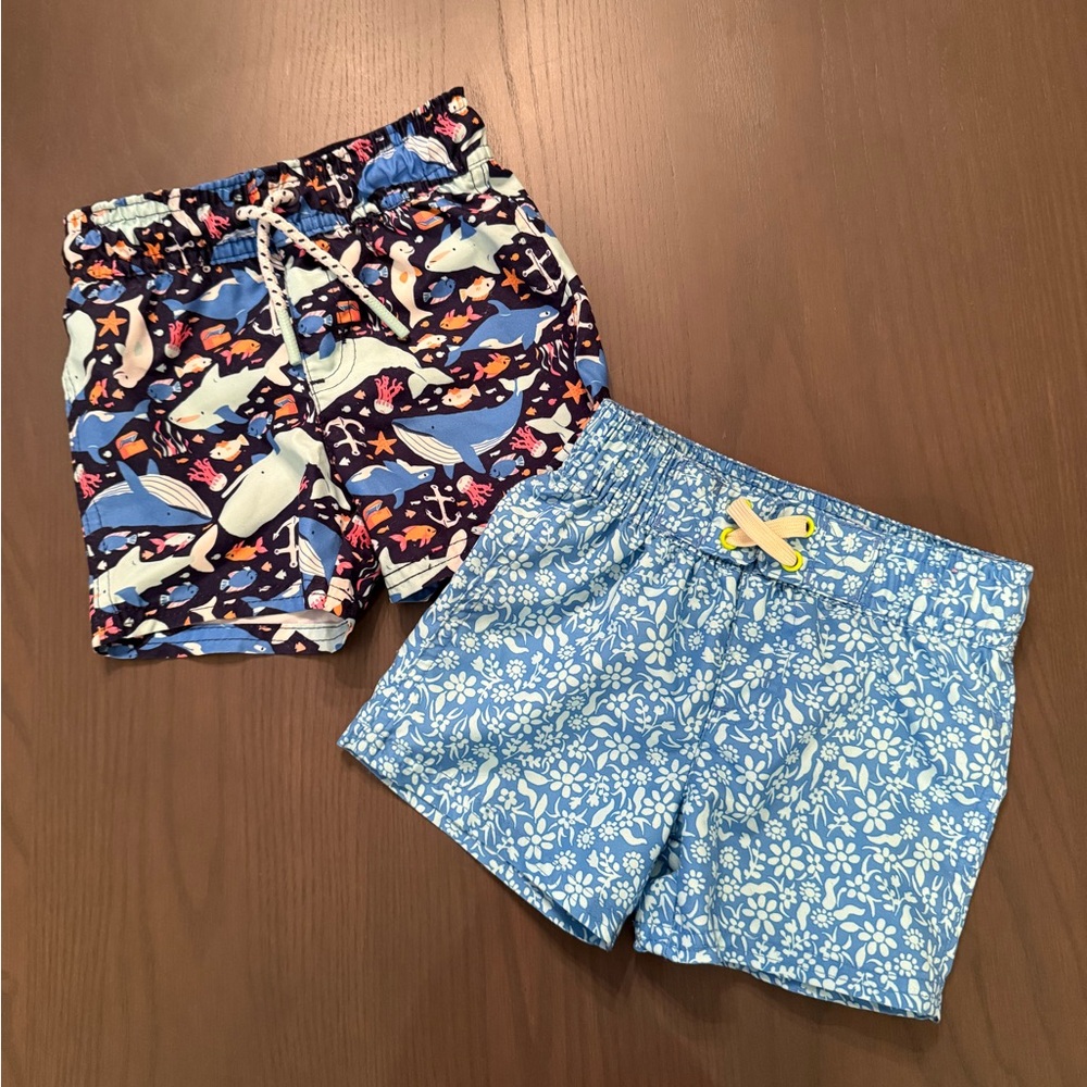 Cat & Jack Baby Boys Swim Trunks (Set 2)- 12 Months